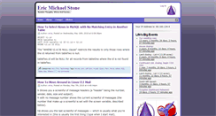 Desktop Screenshot of ericmichaelstone.com